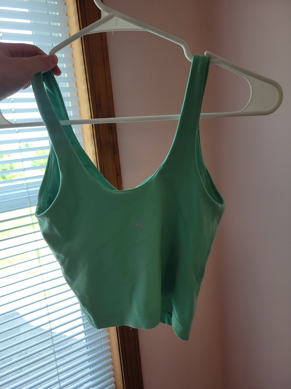 lululemon athletica Mint Green Support Tank with Scoop Neck